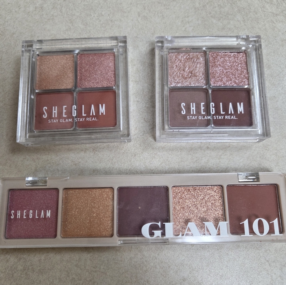 Sheglam Eyeshadow Palette Lot Of 3: "Night Spell", "Charm School", "Spellbound"